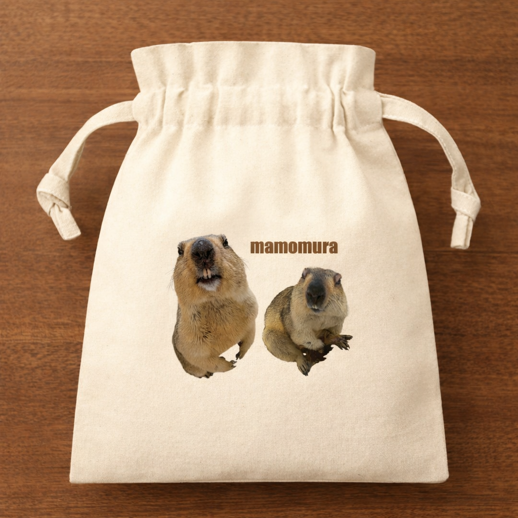 マモ村キャラテラ巾着