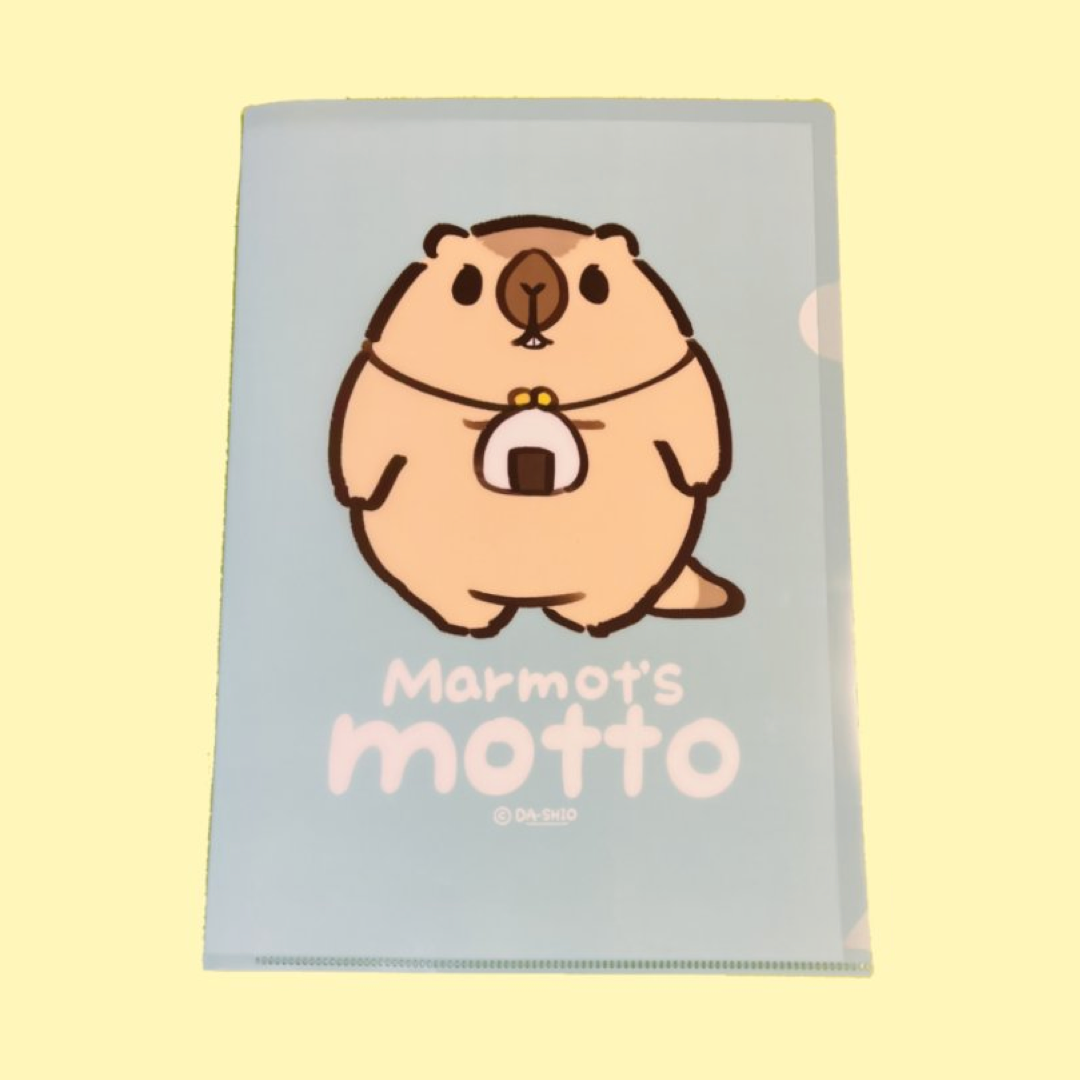 モットーのクリアファイル(2種) by マーモットのモットー