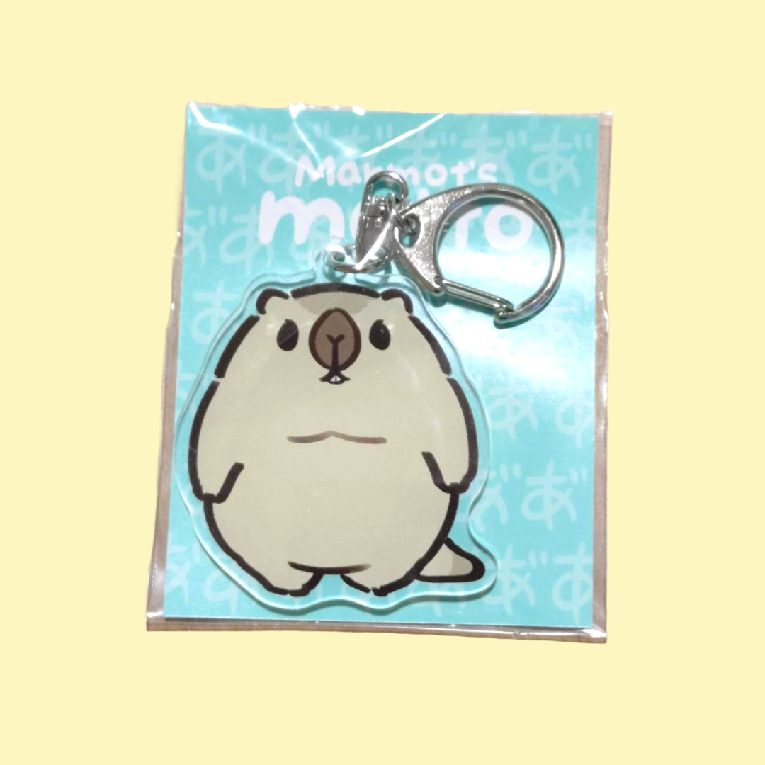 モットーのキーホルダー(2種) by マーモットのモットー