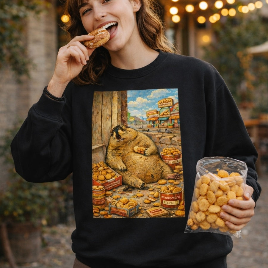 暴吃暴喝饼干卫衣