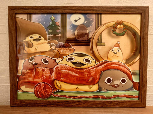 イラスト「おうちでぬくぬく」 by マキゲモル