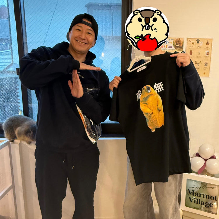 チョコレートプラネット長田さんのご来場時に撮影された記念写真