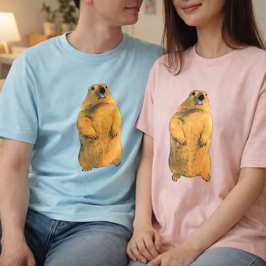 シンプル虚無マーモットTシャツ