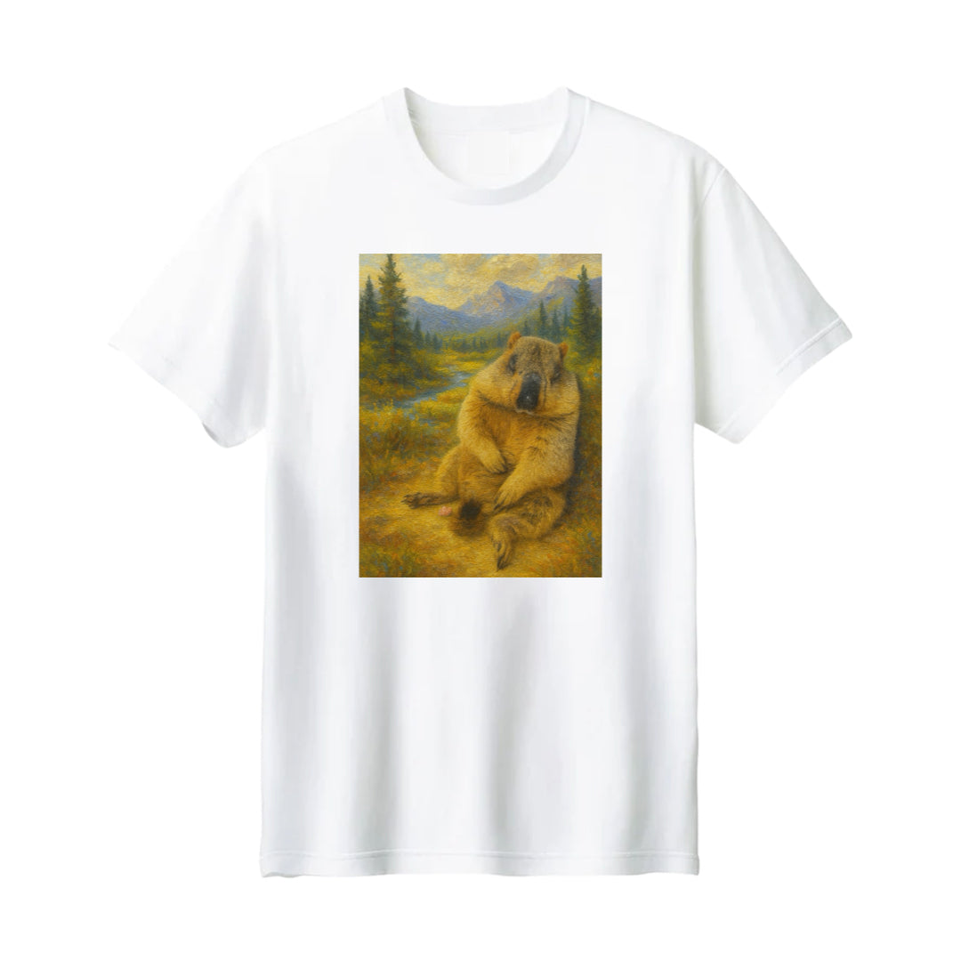 寝落ちまもちTシャツ by マモ子