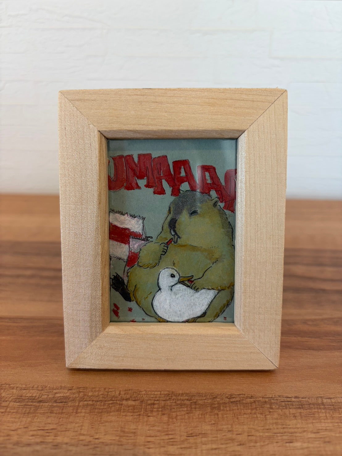 マーモットの手描きの絵 by YFC（あひるさん）