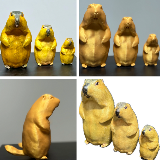 3Dプリンター製マーモット by あひるさん