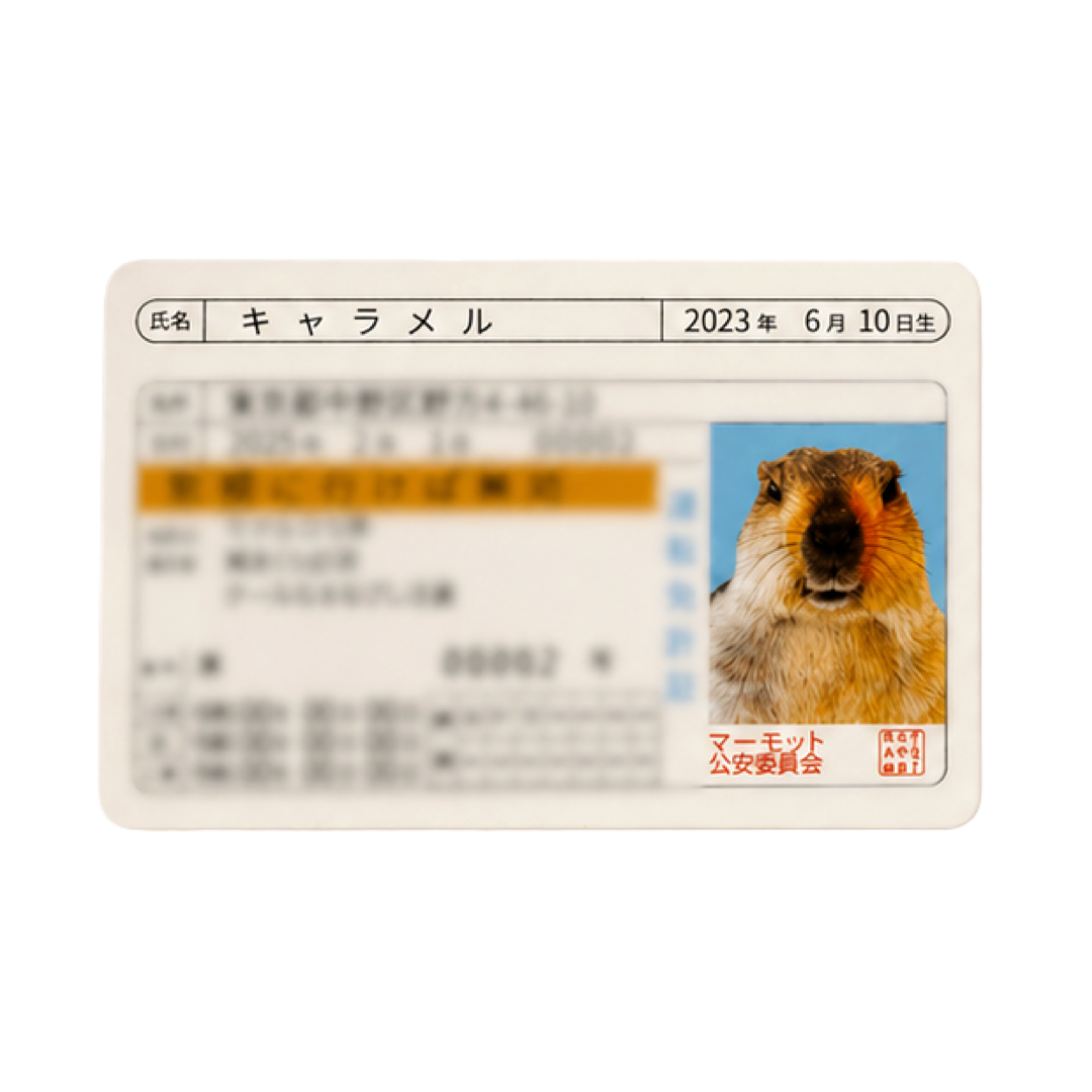 マモ村免許証 - 第1弾