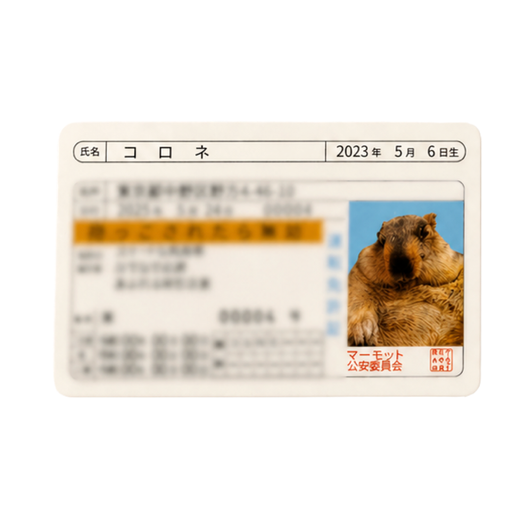 マモ村免許証 - 第1弾 – マーモット村