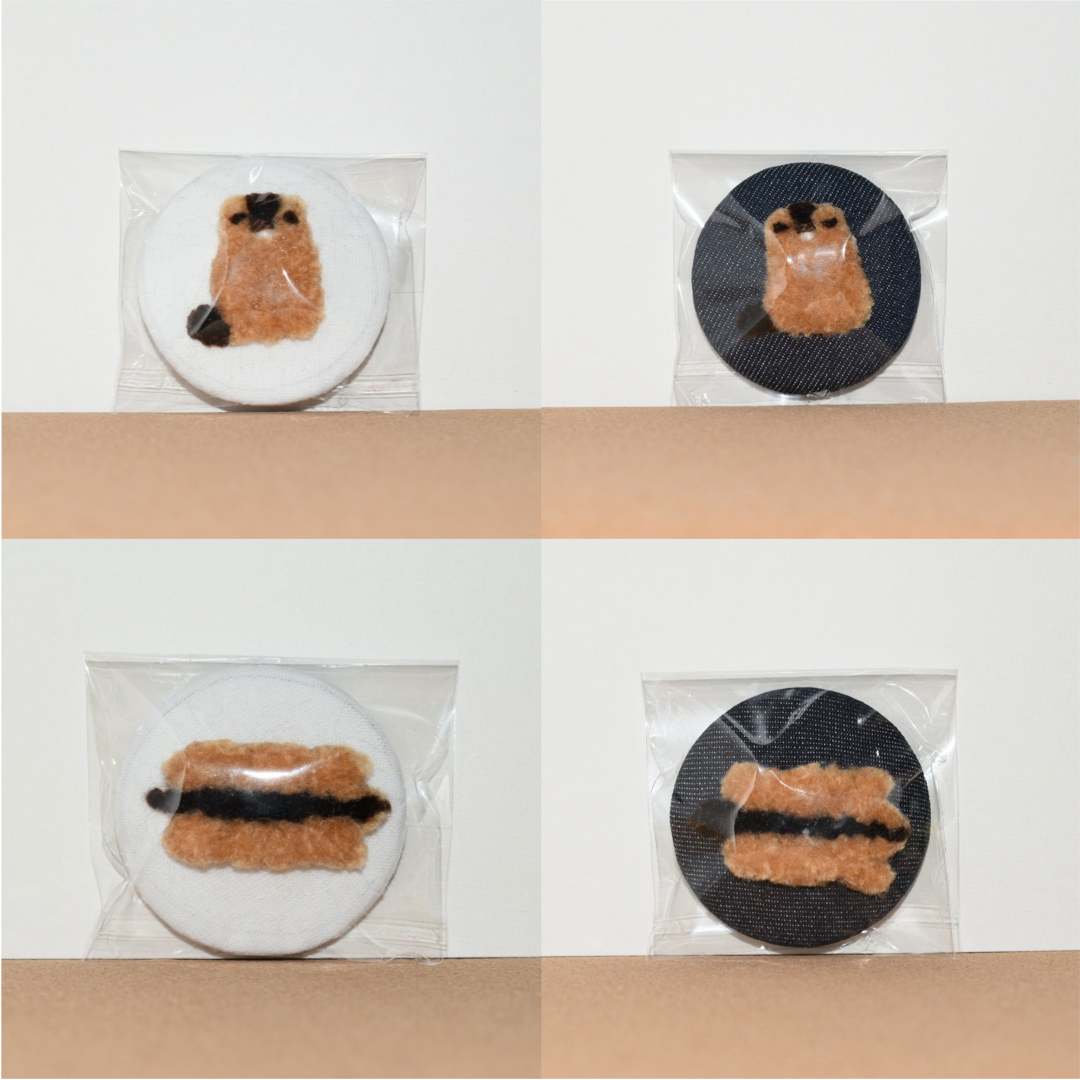 ミニムチマーモットの缶バッジ by 田中マモ助