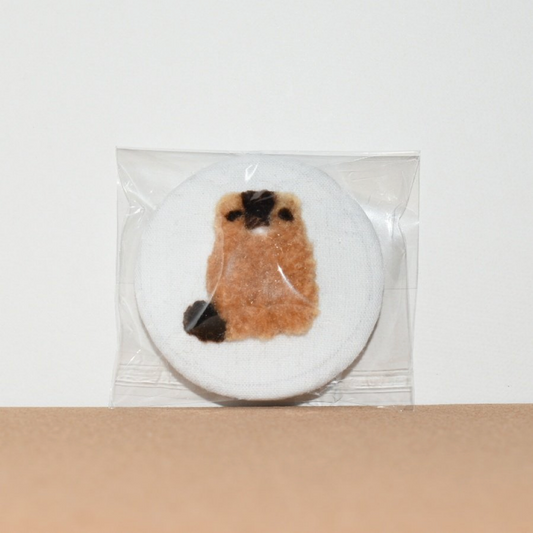 ミニムチマーモットの缶バッジ by 田中マモ助