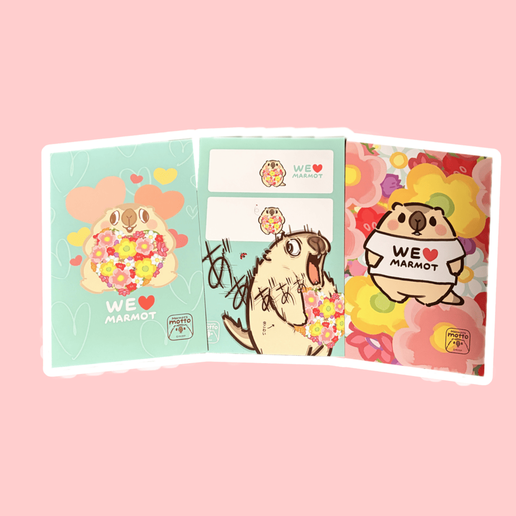 Motto Postcard Set of 4 by Marmot's Motto